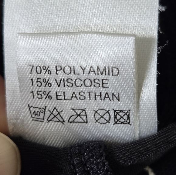 AP Lingerie Short Slip Nightgown Sleepwear Black & White Lace size Medium - Picture 16 of 16